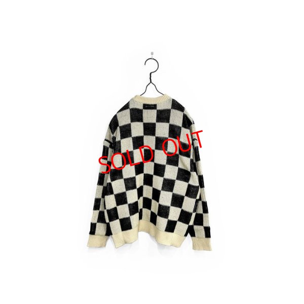 画像2: FACCIES/Re/C CHECKERED FLAG KNIT PO BLACK