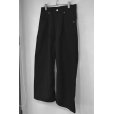 画像3: JieDa/WIDE ONE TUCK STRAIGHT PANTS BLACK