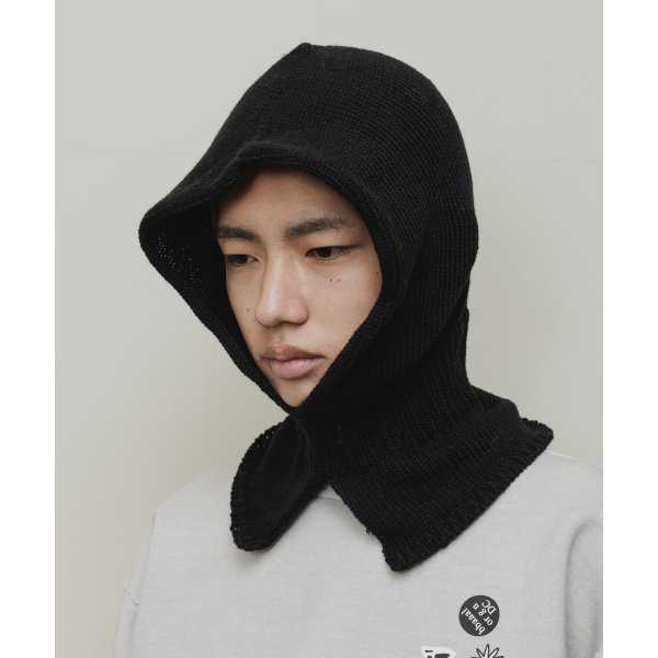 画像2: BAL/KNIT BALACLAVA BLACK