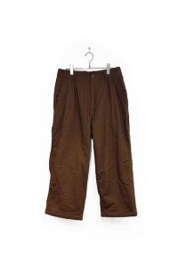 roundabout/INNNER BOA 2TUCK PANTS BROWN
