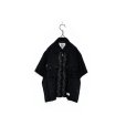 画像1: elephant TRIBAL fabrics/FRONT PANEL ZIP SHIRT BLACK (1)