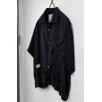 画像3: elephant TRIBAL fabrics/KNIT DOCKING OC SHIRT SUMI BLACK