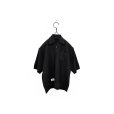 画像1: elephant TRIBAL fabrics/GRANDFATHER KNIT POLO BLACK (1)