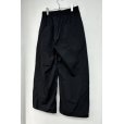 画像8: JieDa/CURVE OVER NYLON PANTS BLACK