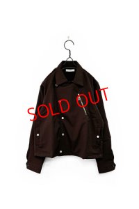 JieDa/FLAP SHIRT BROWN