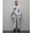 画像8: BAL/JACQUARD COTTON CREWNECK SWEATER WHITE