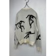 画像6: BAL/JACQUARD COTTON CREWNECK SWEATER WHITE