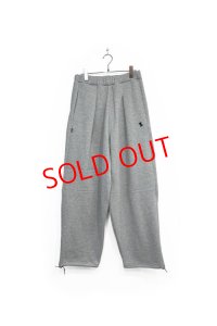 SUPERTHANKS/WIDE TUCK SWEAT TROUSERS ASH GRAY