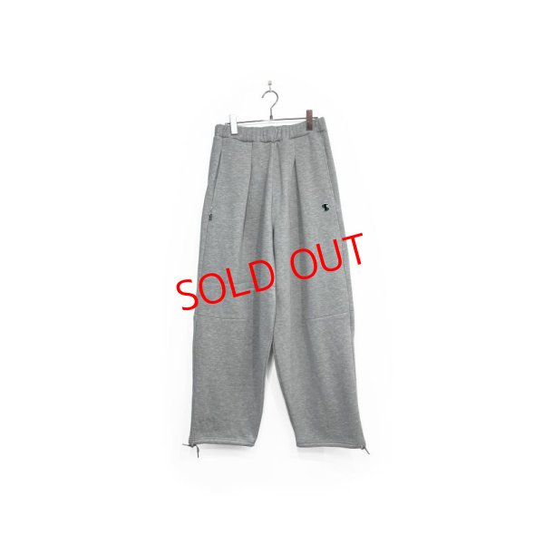 画像1: SUPERTHANKS/WIDE TUCK SWEAT TROUSERS ASH GRAY