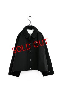 SUPERTHANKS/SOUTIEN COLLAR SHORT COAT BLACK