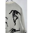 画像7: BAL/JACQUARD COTTON CREWNECK SWEATER WHITE