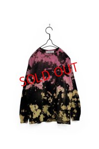 BAL/LOGO TIE DYE LS TEE BLACK