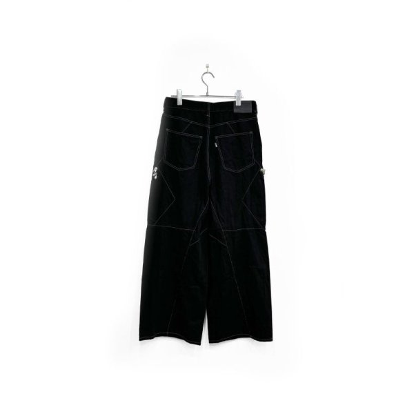 画像2: JieDa/DRAPING OVER DENIM PANTS BLACK