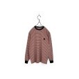 画像1: NNBF/MULTI BORDER L/S T-SHIRTS RED (1)