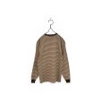 画像2: NNBF/MULTI BORDER L/S T-SHIRTS BROWN (2)