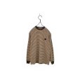 画像1: NNBF/MULTI BORDER L/S T-SHIRTS BROWN (1)