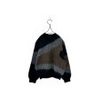 画像1: JieDa/MULTI COLOR KNIT BLACK (1)