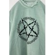 画像5: el conductorH/PIGMENT DYE COTTON CREWNECK SWEATER 'PENTAGRAM MINT