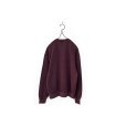 画像2: el conductorH/PIGMENT DYE COTTON CREWNECK SWEATER 'PENTAGRAM MAROON (2)