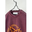 画像4: el conductorH/PIGMENT DYE COTTON CREWNECK SWEATER 'PENTAGRAM MAROON