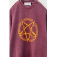 画像5: el conductorH/PIGMENT DYE COTTON CREWNECK SWEATER 'PENTAGRAM MAROON