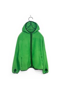 JieDa/FLEECE ZIP HOODIE GREEN 