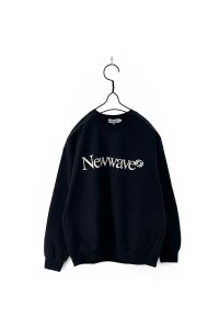 【9/21(土) PM12:00 発売開始】cabaret poval/NEWWAVE CREWNECK BLACK