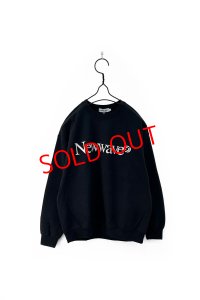 cabaret poval/NEWWAVE CREWNECK BLACK