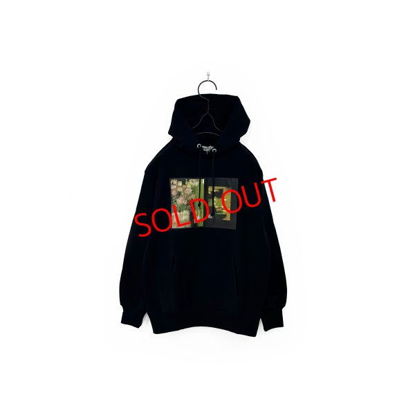 画像1: cabaret poval/EMIRP HOODED SWEATSHIRTS BLACK