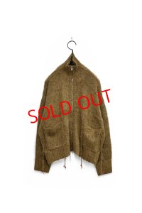 FACCIES/SHAGGY DRIVERS KNIT JACKET CAMEL