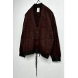 画像3: FACCIES/MIX COLOR SHAGGY CARDIGAN WINE