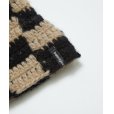 画像2: BAL/CHECKERED HAND KNIT BUCKET HAT BROWN (2)