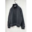 画像3: BAL/RUSSELL ATHLETIC HEAVY COTTON HALF ZIP CHARCOAL GRAY