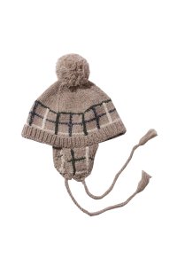 Diaspora Skateboards/EAR FLAP POM POM BEANIE SAND