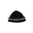 画像1: Diaspora Skateboards/EMBROIDERED LINED LOGO BEANIE BLACK (1)