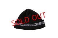 Diaspora Skateboards/EMBROIDERED LINED LOGO BEANIE BLACK