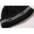 画像2: Diaspora Skateboards/EMBROIDERED LINED LOGO BEANIE BLACK (2)