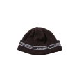 画像1: Diaspora Skateboards/EMBROIDERED LINED LOGO BEANIE BROWN (1)