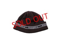 Diaspora Skateboards/EMBROIDERED LINED LOGO BEANIE BROWN