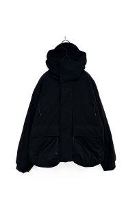 FACCIES/LIGHTWEIGHT FILLED HOODIE BLOUSON BLACK