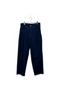 elephant TRIBAL fabrics/FOLDING DENIM PANTS INDIGO