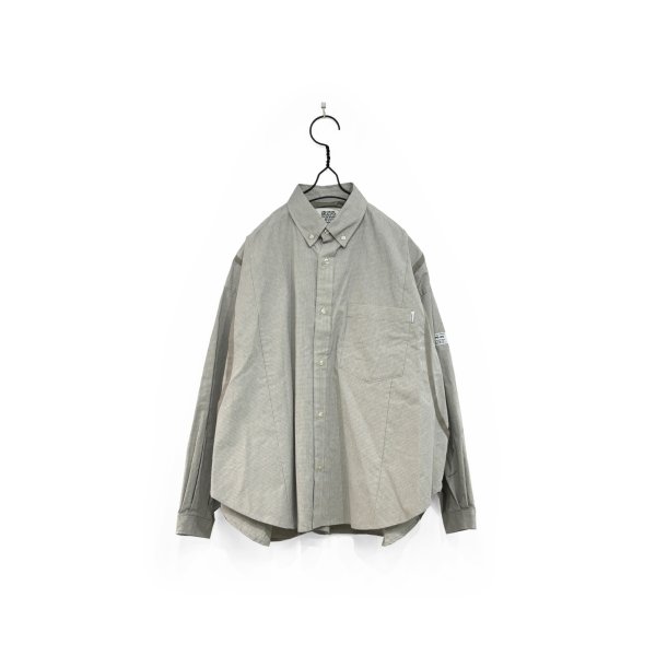 画像1: elephant TRIBAL fabrics/HUNTING BD CHECK SHIRT OFF WHITE