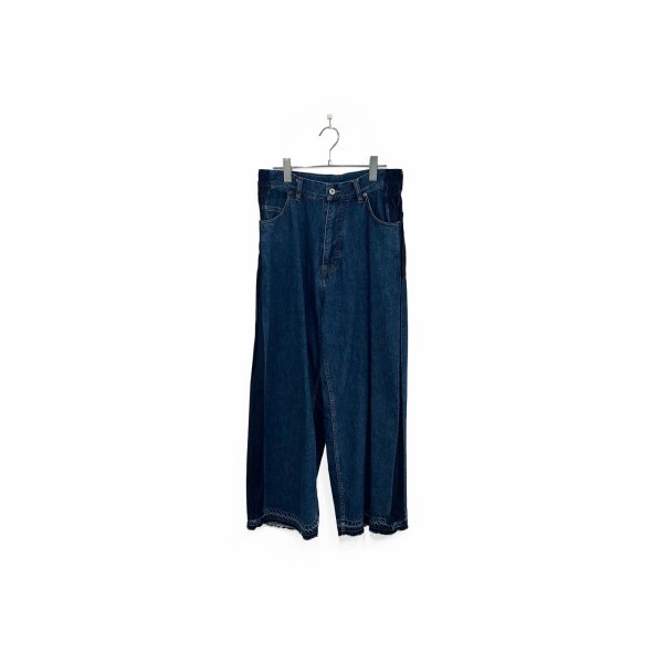 画像1: elephant TRIBAL fabrics/SIDE CONTRAST DENIM PANTS INDIGO