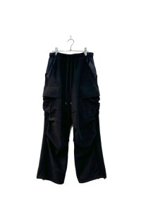 elephant TRIBAL fabrics/CUT OFF FLEECE M65 PANTS BLACK