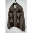 画像3: elephant TRIBAL fabrics/SUEDE PATCHWORK ZIP KNIT GREIGE