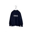 画像2: cabaret poval/maya ongaku CREWNECK SWEATSHIRT NAVY (2)