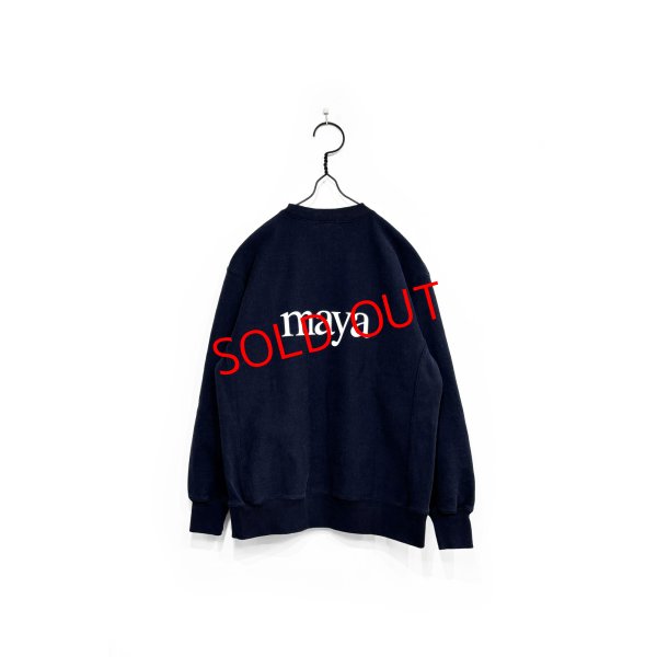 画像2: cabaret poval/maya ongaku CREWNECK SWEATSHIRT NAVY