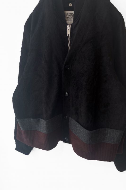 Elephanttribalfabrics Ma 1 Docking Cardigan Black Chill