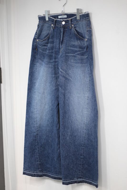 JieDa/USED 3D BAGGY DENIM INDIGO - &Chill